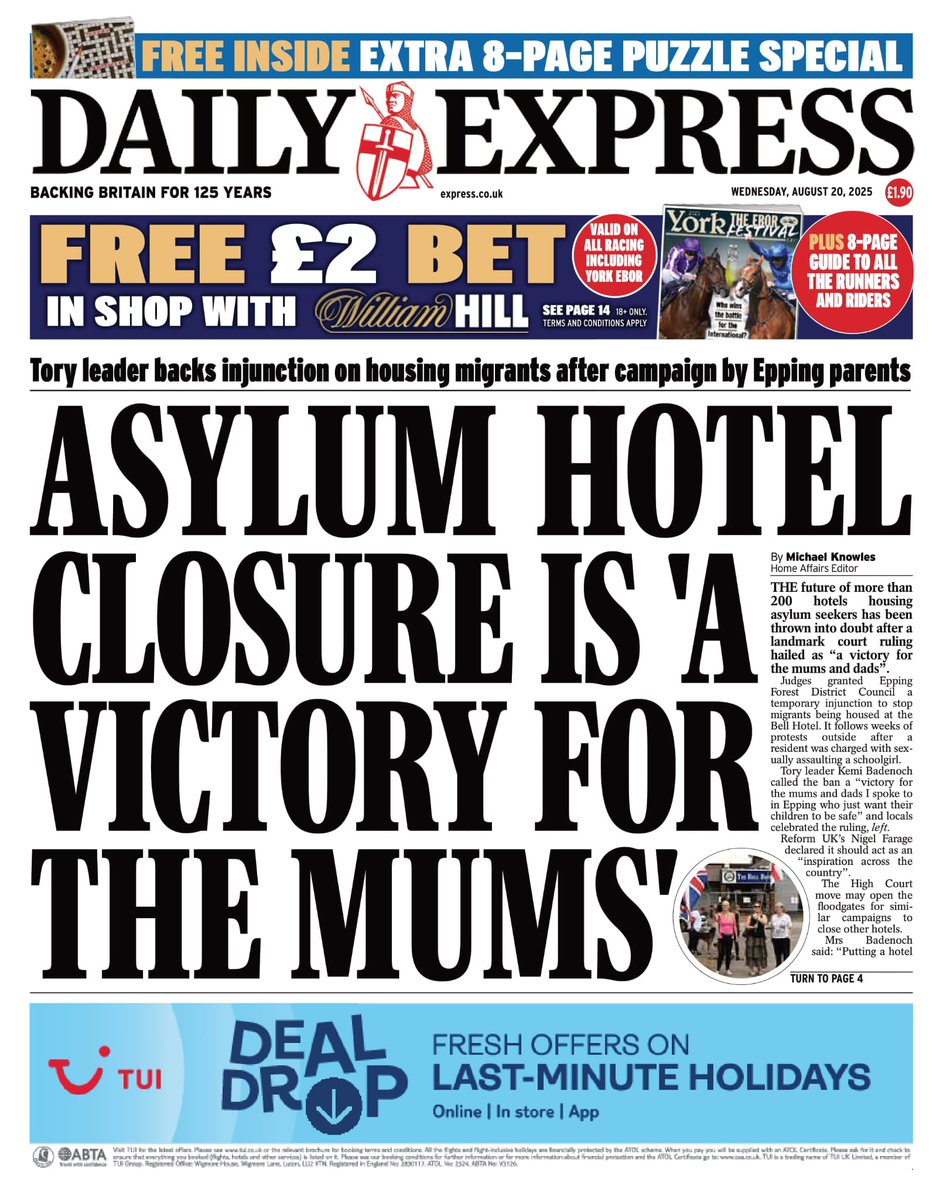 CCHQ Press (@cchqpress) on Twitter photo 🚨 <a href="/Conservatives/">Conservatives</a> lead the charge in blocking Epping asylum hotel 🚨
🔵 <a href="/KemiBadenoch/">Kemi Badenoch</a> - “Putting a hotel full of young male illegal immigrants in the middle of a community like Epping was always going to lead to issues… victory for the mums and dads I spoke to in Epping who 🚨 <a href="/Conservatives/">Conservatives</a> lead the charge in blocking Epping asylum hotel 🚨
🔵 <a href="/KemiBadenoch/">Kemi Badenoch</a> - “Putting a hotel full of young male illegal immigrants in the middle of a community like Epping was always going to lead to issues… victory for the mums and dads I spoke to in Epping who