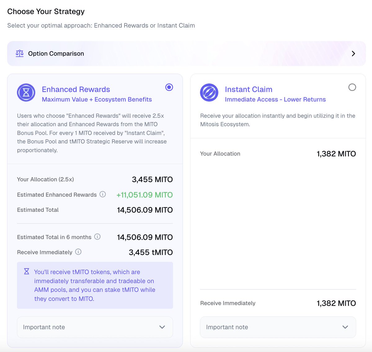 PriewPeter's tweet photo. 🟪 $MITO Genesis Airdrop 🚀

การเคลมมี 2 แบบ แล้วแต่กลยุทธ์ของแต่ละคน 🎯
.
@MitosisOrg ถูกสร้างมาเพื่อแก้ปัญหาใหญ่ของ DeFi → สภาพคล่องที่นอนนิ่ง ไหลไปหาแต่ปลาวาฬ 🐋 ส่วนผู้ใช้ทั่วไปได้ประโยชน์น้อย เราเลยเปลี่ยน liquidity ให้กลายเป็น Programmable Liquidity ที่ทุกคนใช้ได้ ⚙️
.
📌 ผมได้ 👉 Allocation : 1,382 $MITO ไม่ได้คาดหวัง ผมเลยไม่ผิดหวังครับ 😅 จริงๆ เราควรฝึกบริหารความคาดหวังไว้ด้วยนะครับ ส่วนการเคลมมีให้เลือก 2 ทาง 

🔵 Option A : Enhanced Rewards
.
✅ ได้รับ $tMITO (time-locked)
.
✅ หลัง 6 เดือน แลกคืนเป็น $MITO 1:1
.
✅ รับ 2.5x allocation + โบนัสเพิ่มจาก Bonus Pool 🎁
.
✅ Estimated Total : 14,506 MITO (+419%)

✅ ใช้ tMITO ได้ทันที (stake, trade, LP)
.
✅ เหมาะกับสายถือยาว อยาก maximize value 💎

🟣 Option B : Instant Claim
.
✅ รับ 1,382 MITO ไปใช้เลยทันที
.
✅ เหมาะกับคนที่อยากได้สภาพคล่องตอนนี้ 💵

📅 Timeline สำคัญ
.
📌 Registration : 20–26 ส.ค. 2025
.
📌 Claiming : ก่อน 10 ก.ย. 2025 (7 วันเท่านั้น)
.
⏳ Unlock Option A : 180 วันหลัง Claiming Window ปิด
.
✨ จุดที่น่าสนใจ
.
▶️ ยิ่งคนเลือก B มาก → คนที่เลือก A จะได้โบนัสเพิ่ม 🔥
.
▶️ ทั้งสองแบบมีคุณค่า ต่างกันที่สั้น vs ยาว
.
▶️ ถ้าไม่ claim ในเวลาที่กำหนด = ศูนย์ ❌
.
💭 ส่วนตัวผมว่าจะรอดูตัวเลขใกล้วันหมดเขตว่า คนเลือกฝั่งไหนเยอะ 📊 แต่คงไป Option A แหละครับ 🤝ใครอยากได้สภาพคล่องก็เลือก B, ใครสายถือยาวเลือก A ✌️
.
แต่คนในคอมมูด่ากันยับ ดราม่าเต็ม 555 ยังไงก็พิจารณาตามความเสี่ยงที่ตัวเองรับได้นะครับ ✌️ 
.
#MITO #Airdrop #DeFi #Mitosis #Liquidity #ProgrammableFinance