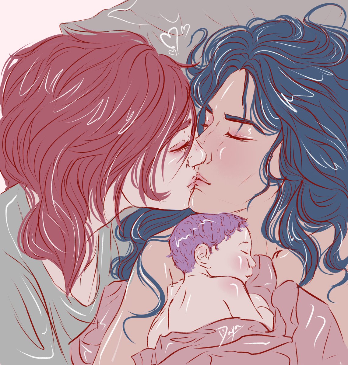 Since Lavender is officially born, I made a quick sketch of it :)

(I know they look too pale, I just wasn't in the mood for rendering, it's almost 2am here, sorry 😓)