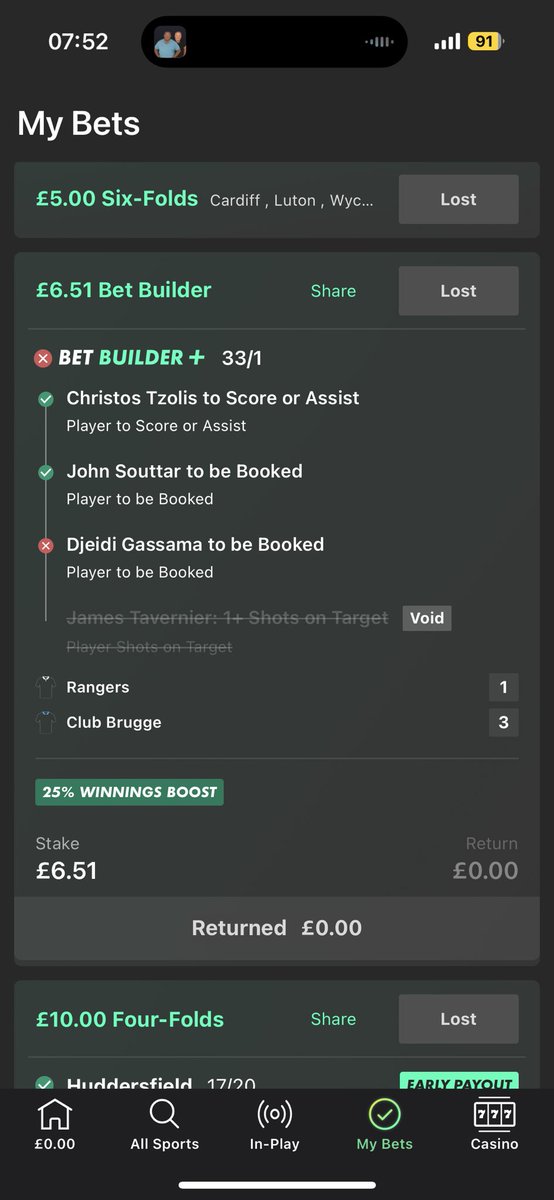 betbuilderfooty's tweet photo. With taverneir not starting last night, was a gassama card away from the bb landing https://t.co/CrC3J38hlI
