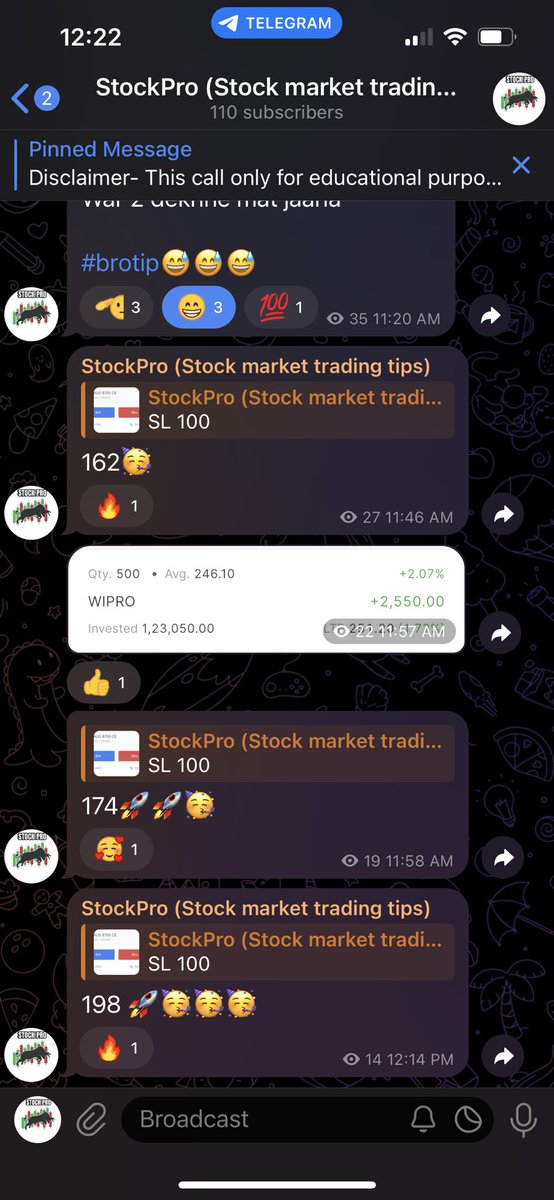 yashdubeycvd's tweet photo. OFSS 199 from 144
4.2k profit in intraday 🥳🥳🚀🚀
#StockMarket #finance #liveanalysis #Trader #like #Nifty50 #Trading #NiftyBank #StockMarketIndia #Finance #stock #InvestingTips
Join our free telegram group to get daily blockbuster call✅
TG: https://t.co/rVQRcVknX3 https://t.co/yF8LNqZdPN
