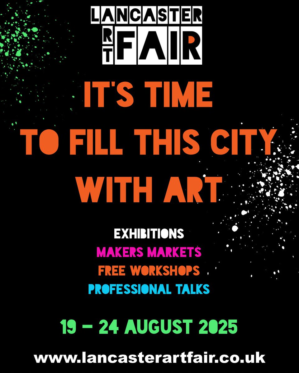 lidiaranns's tweet photo. What a fabulous first day of Lancaster Art Fair! 
I’m very proud to be a small cog in the machine that has made this years event bigger and better. 
Lots going this week, all age and ability inclusive.
#lancaster #artfair https://t.co/L8MZZrnTAE