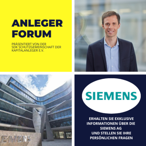 🔔 Heute 17 Uhr live: SdK-Unternehmenspräsentation mit der Siemens AG!

 – Mit Christopher Helmreich (IR Siemens) –

Kostenlos teilnehmen &amp; Fragen stellen – Anmeldung noch möglich: join.next.edudip.com/de/webinar/sdk…

#Siemens #SdK #Aktien #Kapitalmarkt