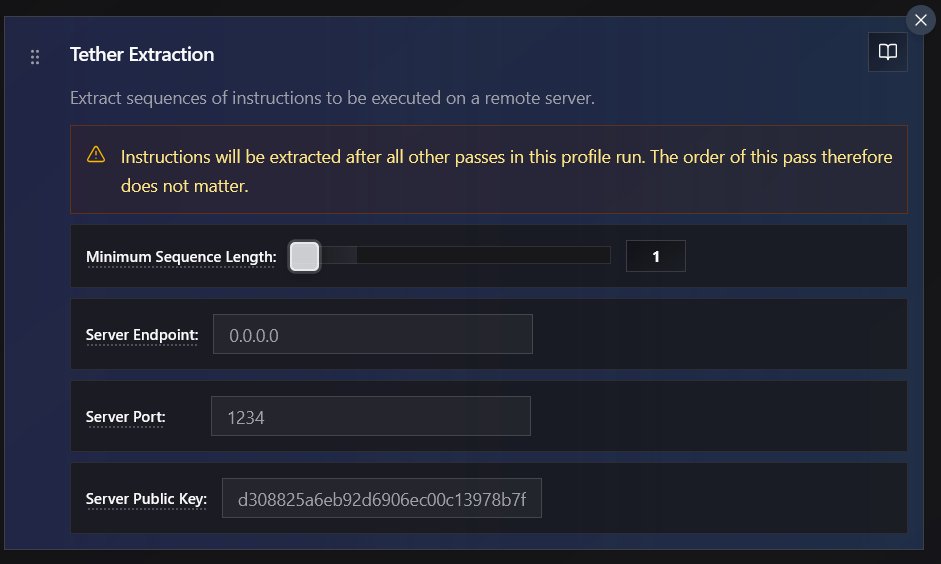 BackEngineerLab's tweet image. We have recently released a small side project called "Tether" which explores post-compilation extraction of instructions for exclusive server execution.
github.com/codedefender-i…