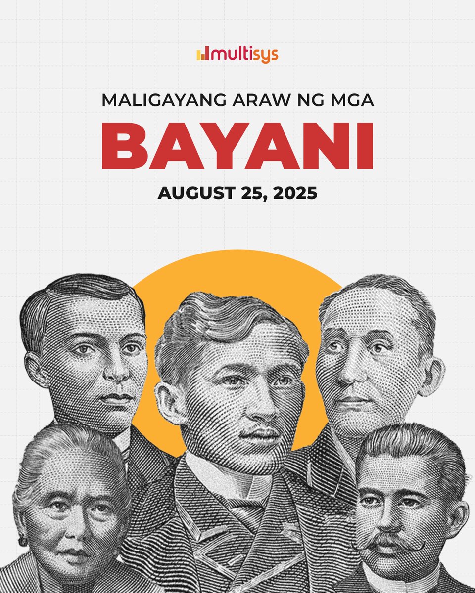 MultisysCorp's tweet image. We will always honor our heroes who fought for the sovereignty and freedom that we enjoy today. Mabuhay ang ating mga Bayani!