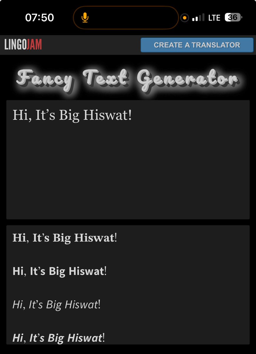 Hiswat๐๐ฆโ๐ฅ (@hiswatdofg) on Twitter photo Quick Alpha / Tool Dropโจ
Some of you asked how I generate those fancy X fonts I use in my posts.
Itโs actually super simple.
๐ ๐ฎ๐ฌ๐ ๐๐ข๐๐๐๐ซ๐๐ง๐ญ ๐ญ๐๐ฑ๐ญ ๐ ๐๐ง๐๐ซ๐๐ญ๐จ๐ซ๐ฌ, ๐๐ฎ๐ญ ๐ก๐๐ซ๐โ๐ฌ ๐ญ๐ก๐ ๐ฆ๐๐ข๐ง ๐จ๐ง๐ ๐
Steps:
1. Go to ๐ lingojam.com/FancyTextGenerโฆ Quick Alpha / Tool Dropโจ
Some of you asked how I generate those fancy X fonts I use in my posts.
Itโs actually super simple.
๐ ๐ฎ๐ฌ๐ ๐๐ข๐๐๐๐ซ๐๐ง๐ญ ๐ญ๐๐ฑ๐ญ ๐ ๐๐ง๐๐ซ๐๐ญ๐จ๐ซ๐ฌ, ๐๐ฎ๐ญ ๐ก๐๐ซ๐โ๐ฌ ๐ญ๐ก๐ ๐ฆ๐๐ข๐ง ๐จ๐ง๐ ๐
Steps:
1. Go to ๐ lingojam.com/FancyTextGenerโฆ