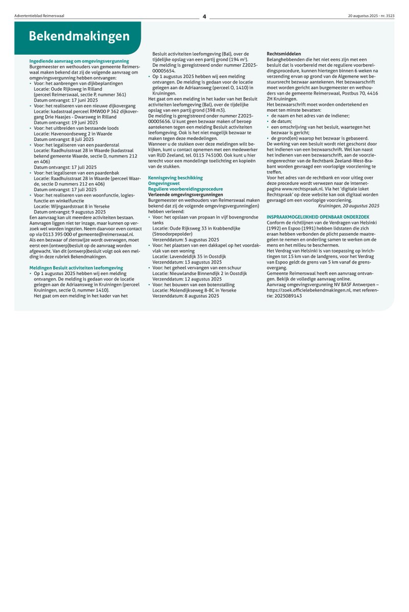 Gemeente Reimerswaal (@gem_reimerswaal) on Twitter photo 📰Nieuws en 📣bekendmakingen van deze week in 🗞Reimerswaal Informatie #reimerswaalvandaag 📰Nieuws en 📣bekendmakingen van deze week in 🗞Reimerswaal Informatie #reimerswaalvandaag
