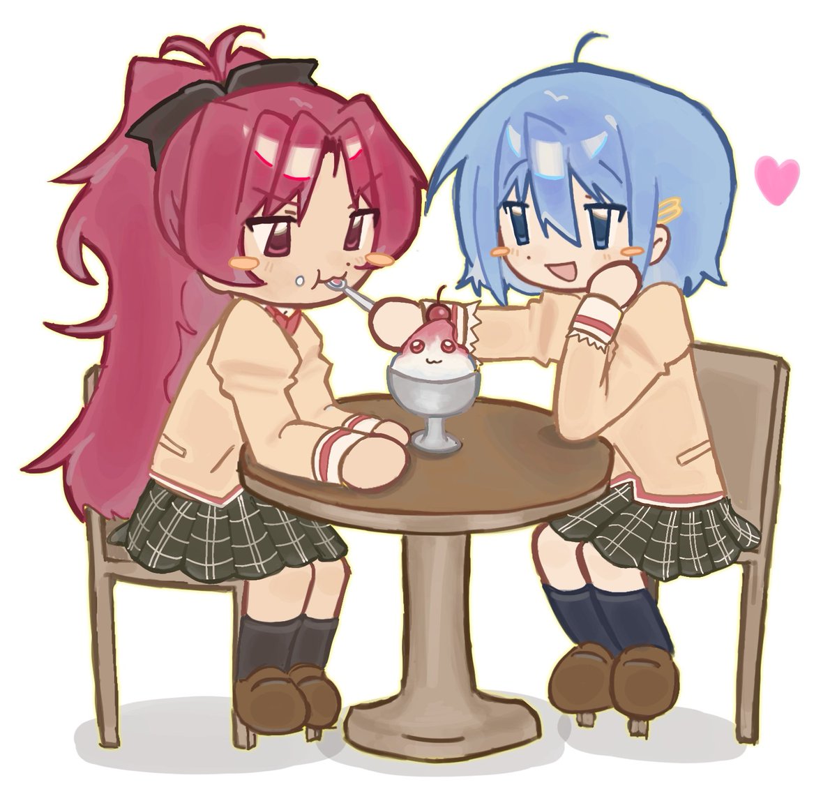 evatsunakaa's tweet image. ohnygod its #kyosaya 

#pmmm #MadokaMagica
