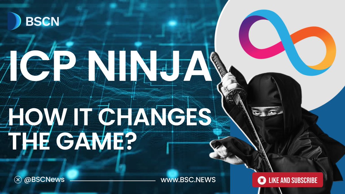 닌자와 ICP 로고가 들어간 ICP Ninja 홍보 이미지