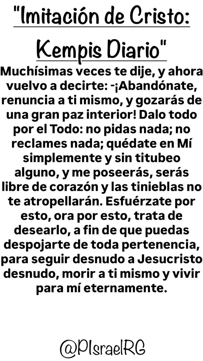 Kempis 20 Agosto🙏🏻👇🏻.
