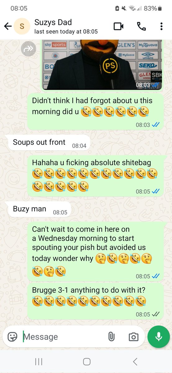 Wee hun father in law couldn't face me today 🤣🤣🤣