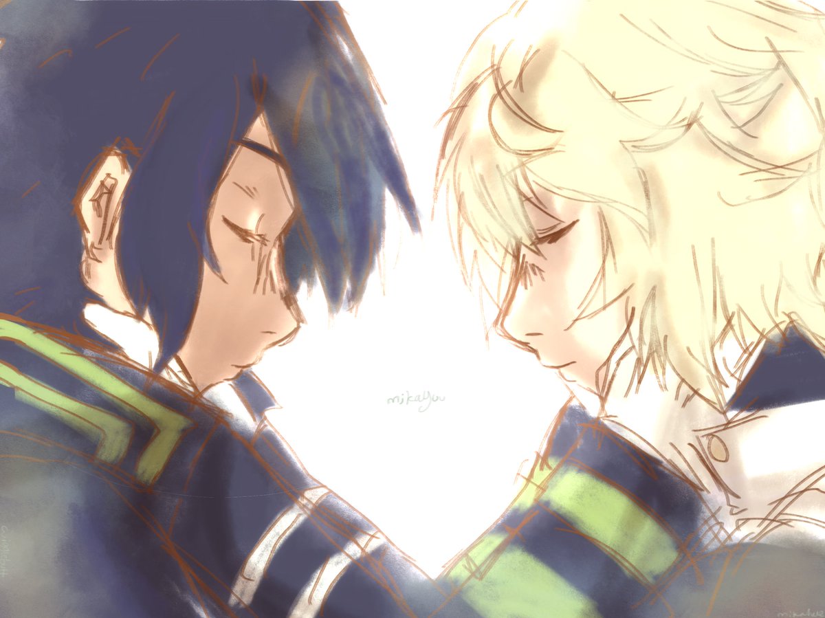 seraph of th4 end mikayuu content.. i Neded to dra them please ilove thme so badj