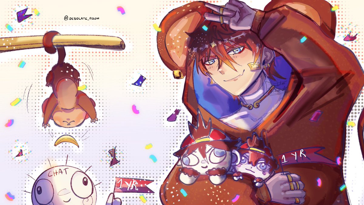 A year ago today, I drew my first piece of SunKenji fanart! Since then Kenji has been an important part of my art growth, and I enjoy drawing him!! Happy 1 year! ^_^ #KenjiArt