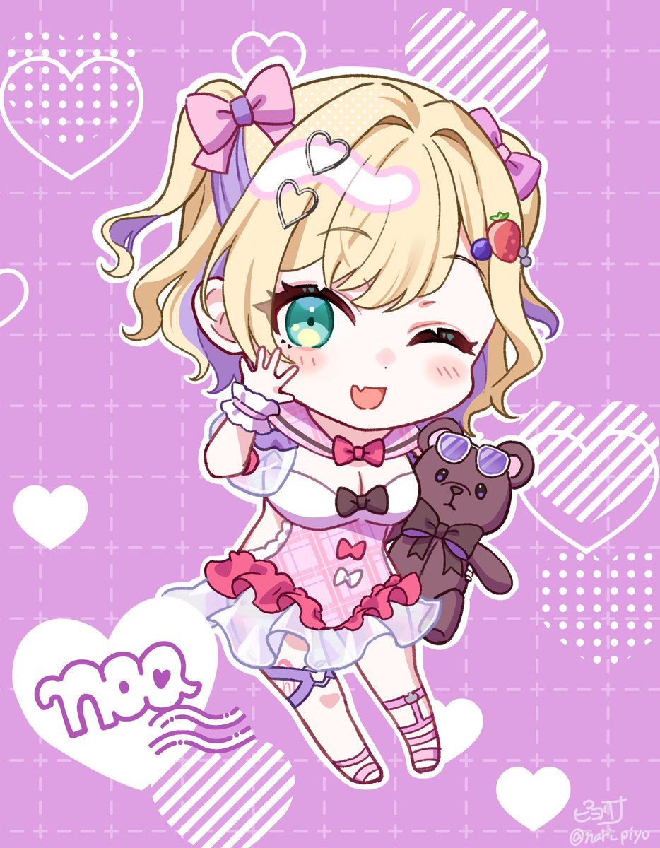 ピヨりな (@nari_piyo) on Twitter photo 🧸💜#963art 🧸💜#963art