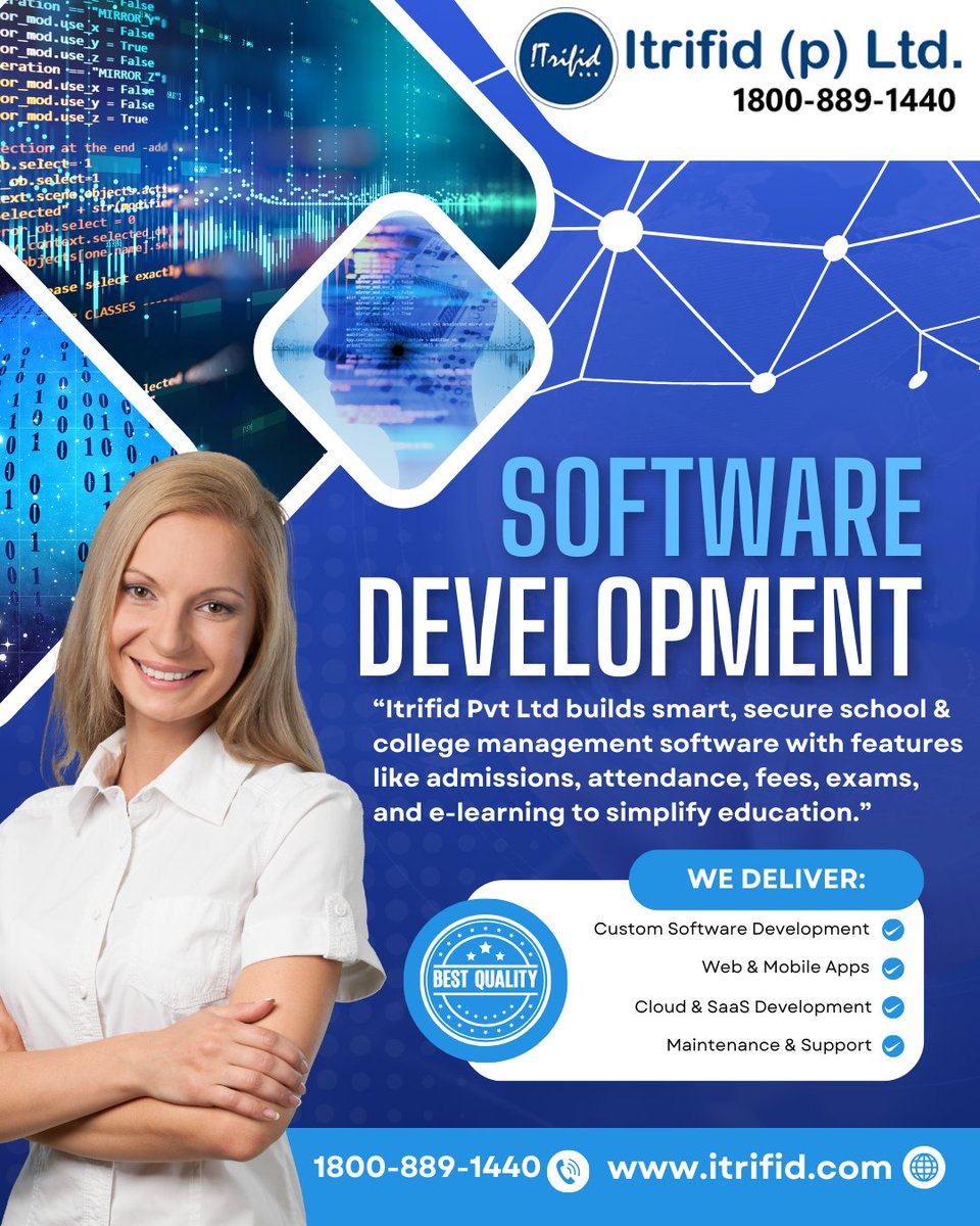 iTrifid's tweet photo. https://t.co/nTpkf2mUPa
https://t.co/8OopFpD75p
#Itrifid #AppDevelopment #WebDevelopment #MobileApps #AndroidDevelopment #iOSDevelopment #UIUXDesign #StartupSolutions #ERPCRMSoftware #FlutterDevelopment #IONICApps #SoftwareDevelopment #HostingSolutions #TechPartner https://t.co/q7bzaRj4Rd