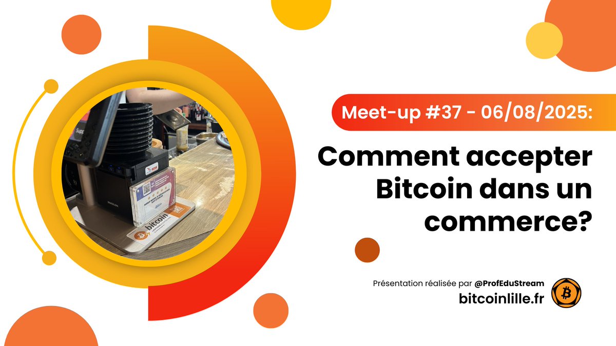 ProfEduStream (@profedustream) on Twitter photo 🎥 Nouvelle vidéo: 🎥
Parce qu'accepter Bitcoin en tant que commerçant peut faire peur, j'ai synthétisé dans une seule et unique vidéo les points les plus importants (on-chain vs lightning, clé privée, <a href="/SwissBitcoinPay/">🇨🇭 Swiss Bitcoin Pay</a>, comptabilité, etc...)
Lien: youtu.be/AqmSeDiXLwU?fe… 🎥 Nouvelle vidéo: 🎥
Parce qu'accepter Bitcoin en tant que commerçant peut faire peur, j'ai synthétisé dans une seule et unique vidéo les points les plus importants (on-chain vs lightning, clé privée, <a href="/SwissBitcoinPay/">🇨🇭 Swiss Bitcoin Pay</a>, comptabilité, etc...)
Lien: youtu.be/AqmSeDiXLwU?fe…