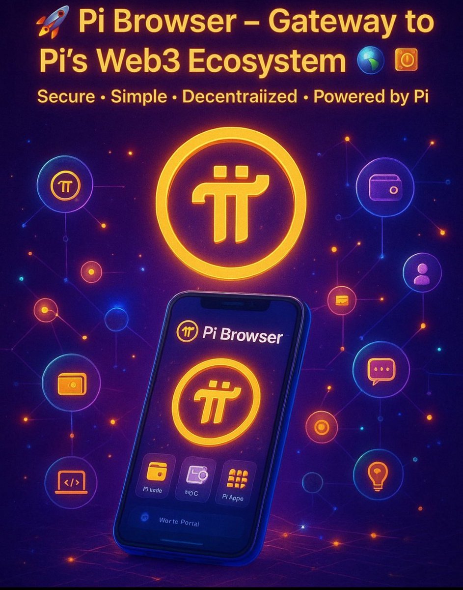 🌐✨ متصفح Pi – بوابتك إلى Web3 🚀💜

🔹 ما هو متصفح Pi؟
متصفح Pi هو البوابة الرسمية لنظام Pi Network البيئي Web3 🌍 .
يمكن للرواد أن:
💡 الوصول إلى تطبيقات Pi واستخدامها باستخدام حساب Pi واحد
💳 إجراء المعاملات بشكل آمن عبر محفظة Pi Wallet (المكان الوحيد لإدخال عبارات المرور)
✅