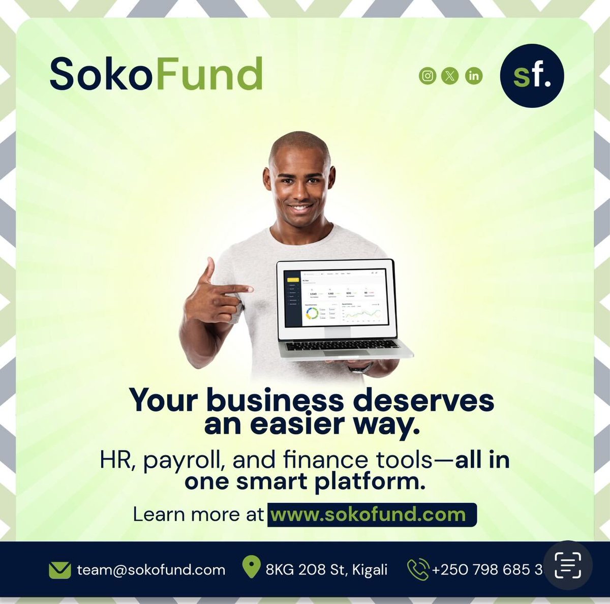 SokoFund_'s tweet image. Are you tired of handling HR, payroll, and expenses manually?

With SokoFund, you get access to all the tools you need to automate them all in a single platform! 

Book your demo with us at sokofund.com

#SmartHR #Payroll #Techsolution