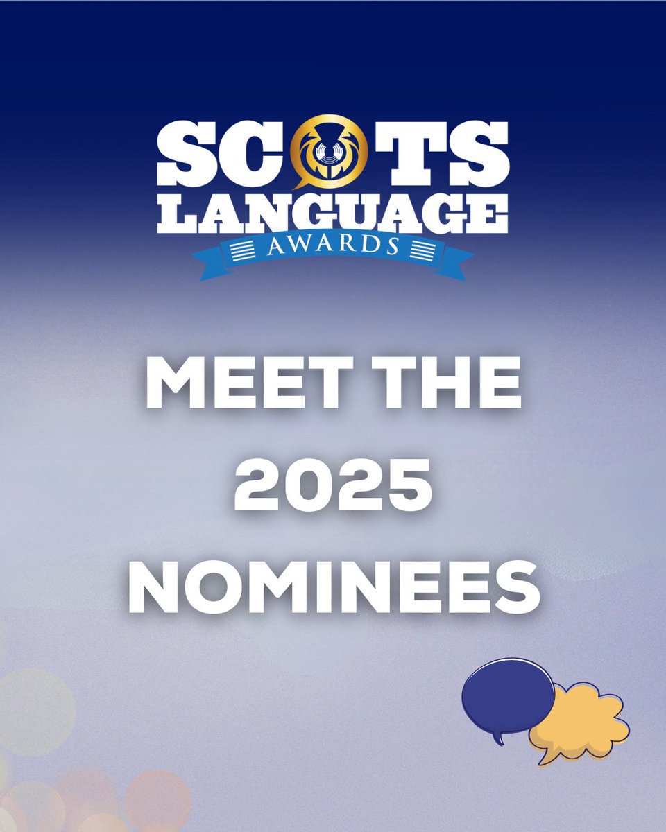 Here’s yer nominees for this year's Scots Langugage Awards! ✨
 
Fae storytellers tae educators, they’re aw playing a huge pairt in keeping Scots strang! 🙌⬇️ Get votin!