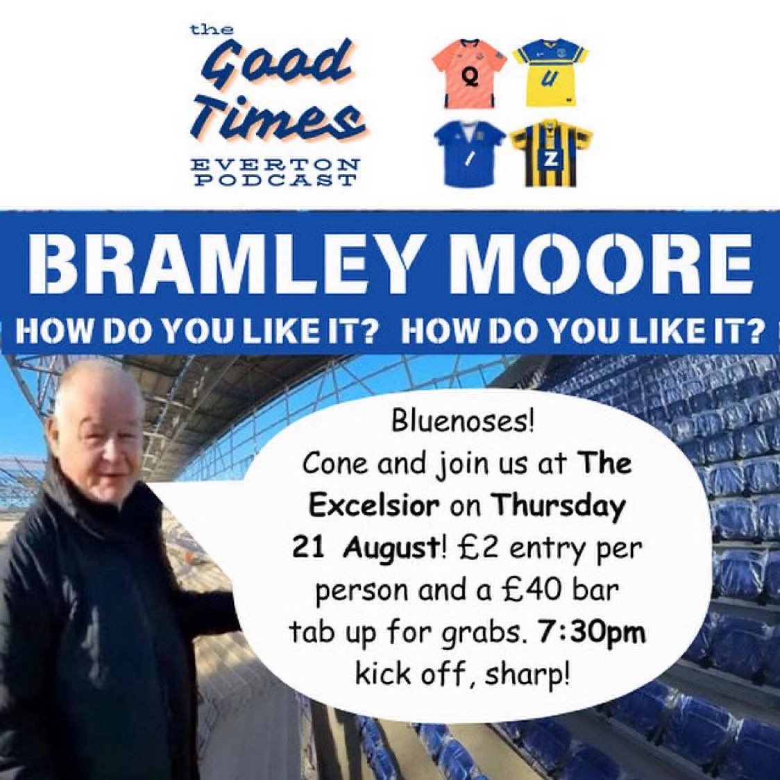 The Excelsior (@theexcelsiorli1) on Twitter photo TOMORROW!!! π€©ππ€©π
<a href="/goodtimesefcpod/">The βGood Timesβ Everton Podcast</a>
#Everton #EvertonFC #goodtimes #efc #quiz #properpub #event #laughter #excelsior #UTFT #quiznight #local #prizes #liverpoolcity #cityofliverpool #upthetoffees #dalestreet #caskale #realale #craftbeer #beer #fun #drinks #friends ππ TOMORROW!!! π€©ππ€©π
<a href="/goodtimesefcpod/">The βGood Timesβ Everton Podcast</a>
#Everton #EvertonFC #goodtimes #efc #quiz #properpub #event #laughter #excelsior #UTFT #quiznight #local #prizes #liverpoolcity #cityofliverpool #upthetoffees #dalestreet #caskale #realale #craftbeer #beer #fun #drinks #friends ππ