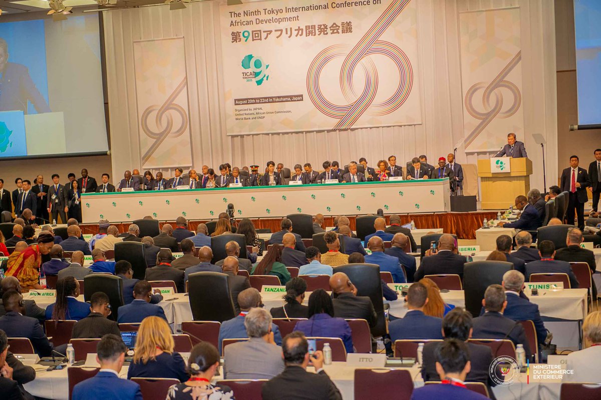 20.08.2025 | Yokohama-Japan

●#9E_ÉDITION_DE_TICAD2025

Placée sous le thème " co-créer des solutions innovantes en transformant les défis en opportunités ",la 9e édition de la Conférence Internationale de Tokyo sur le Développement de l'Afrique #TICAD a demarré ce mercredi 20