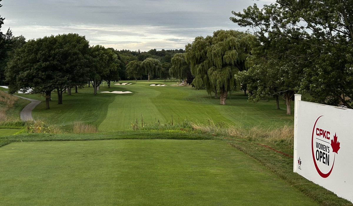 Spent yesterday morning tagging along with Jerry knight the head equipment manager and the Green crew <a href="/Mississauguagcc/">The Mississaugua Golf and Country Club</a>
Wow they have done a fantastic job preparing this property to host <a href="/cpkcwomensopen/">CPKC Women's Open</a> this week🙌

These ladies are gonna be forced to bring their A game for sure