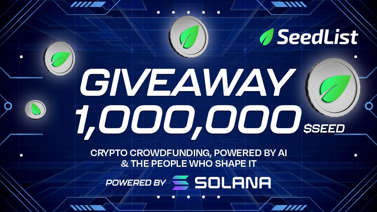 New #airdrop: SeedList (Official Bot &amp; New Round)
Reward: 1,600 SEED (~$80) 
News: Bitcoinist, NewsBTC
Distribution date: After listing

🔗Airdrop Link: t.me/SeedListNewOff…

1: Also The top 100 referrals will be each get more SEED tokens
2: Airdrop reward will be distributed
