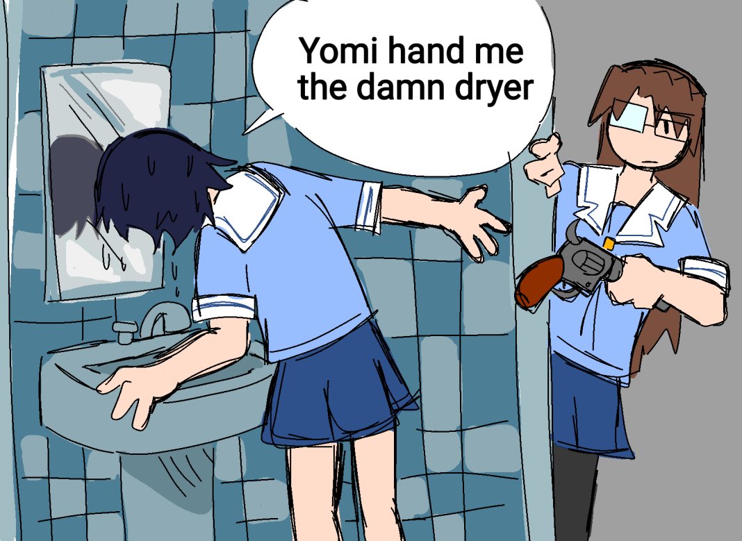 havent posted for a while ;_; (im into phighting these days..) anyways here toyomi cuz i missed them!! #azumangadaioh