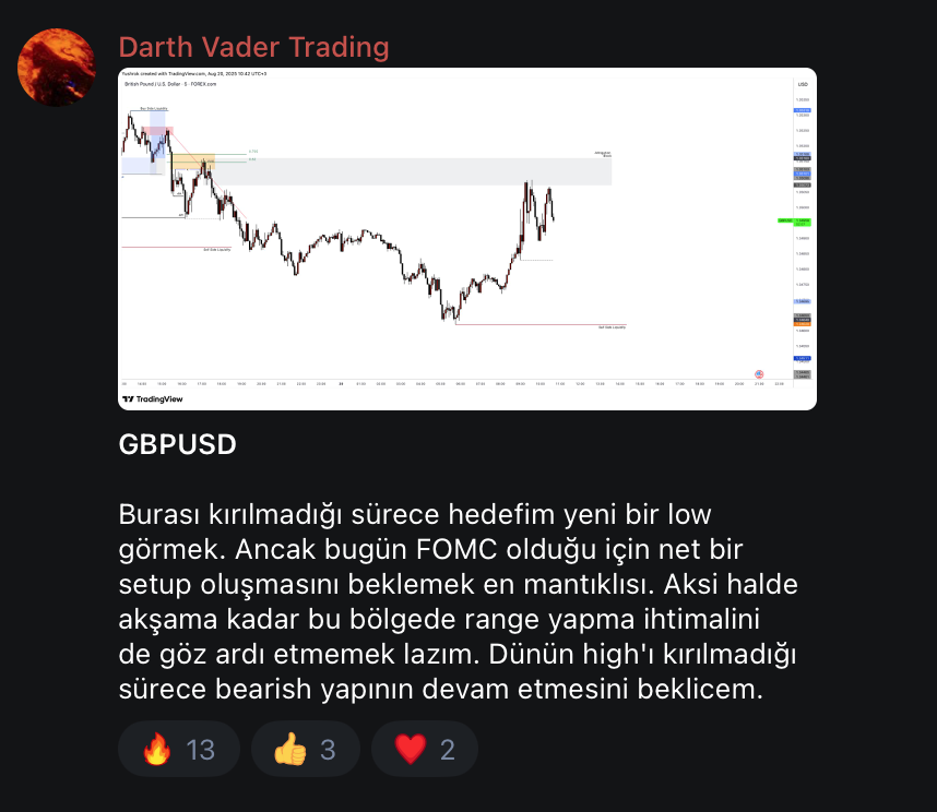 DartthVadder1's tweet photo. GBPUSD | +4R | DV Entry Model

Her şey aslında gözlerinin önünde. Gücün karanlık tarafı, sana görmeyi öğretiyor. Görmek isteyenler için YouTube eğitim videolarım ve Telegram kanalım açık.