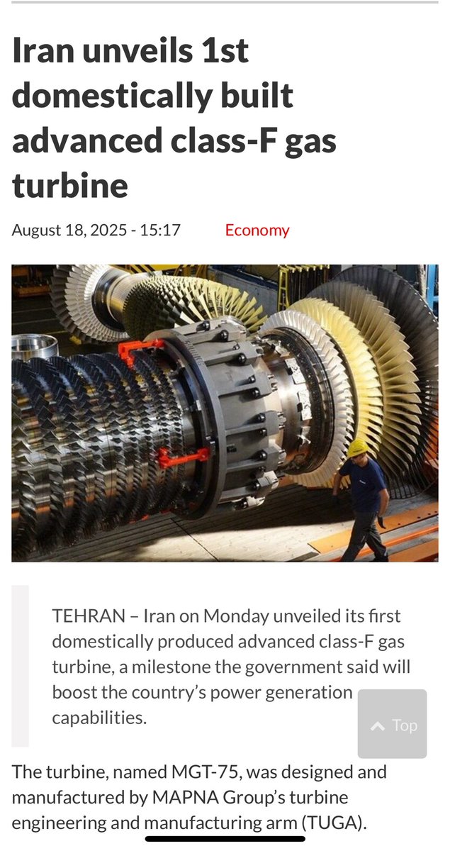 <a href="/hvgoenka/">Harsh Goenka</a> Moral of the story don’t put all your eggs in American Basket 

Why do we have a JV with Russia for Vande Bharat for heavens sake 

Why are we still dependent on GE engines for Tejas jets

Whereas Iran reverse engineered a GE engine and now manufactures it’s own Fighter Jet