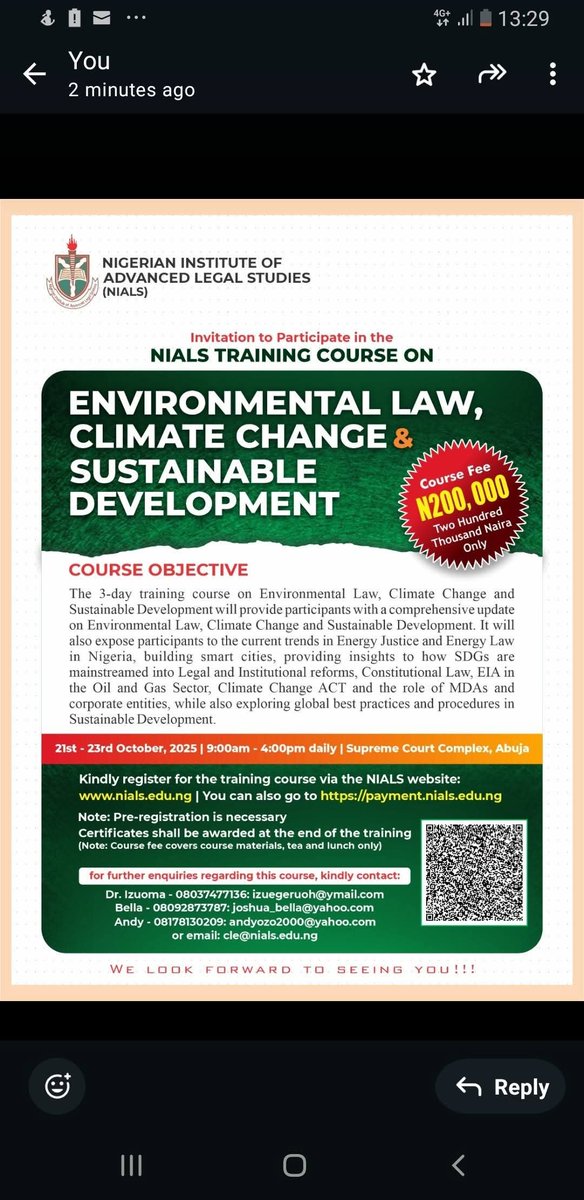 NIGERIAN INSTITUTE OF ADVANCED LEGAL STUDIES tweet media