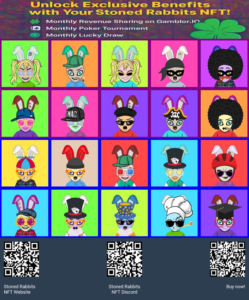 Check out my Stoned Rabbits NFT collection! #StonedRabbits <a href="/Stoned_Rabbits/">Stoned Rabbits NFT</a> #NFTs #PassiveIncome