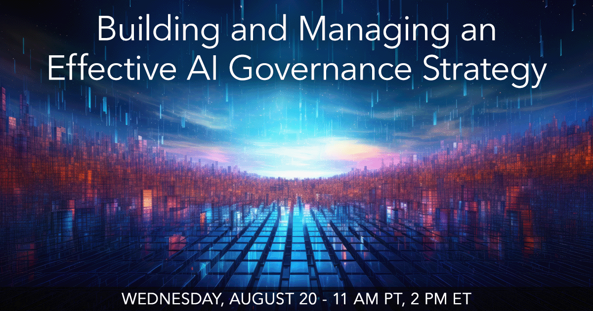 What happens when #AI goes wrong? Our experts share how to protect your org with strong governance, compliance, and trusted data practices. Don't miss it! Save your seat before 11:00 AM PT / 2:00 PM ET today!