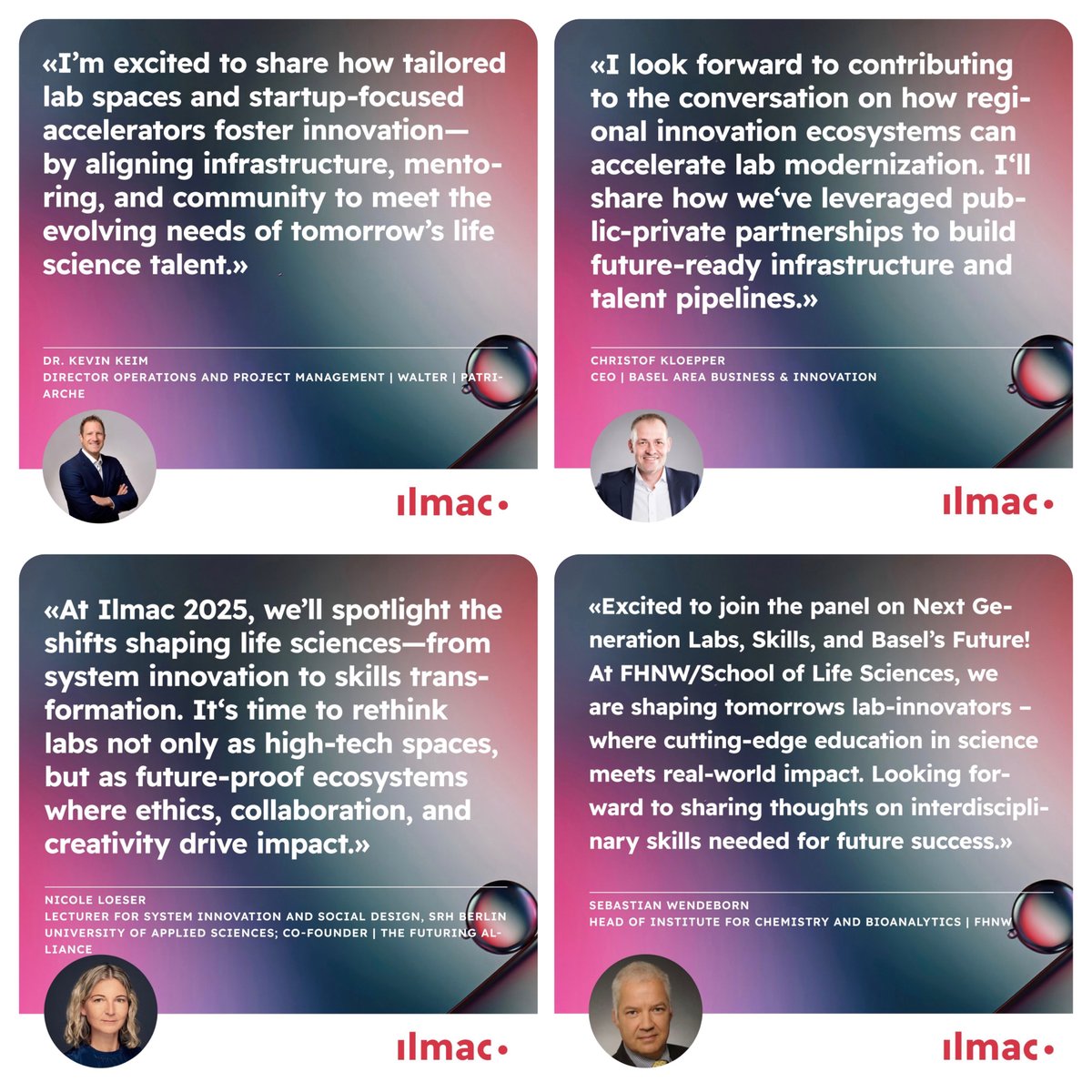 The Future of Labs and Skills!

Join this insightful panel as we examine how next-generation #lab infrastructure, emerging skill requirements, and regional #innovation #ecosystems are reshaping the industry landscape

<a href="/ILMAC_Basel/">Ilmac</a> 

linkedin.com/posts/kumli_fu…

#lifesciences
