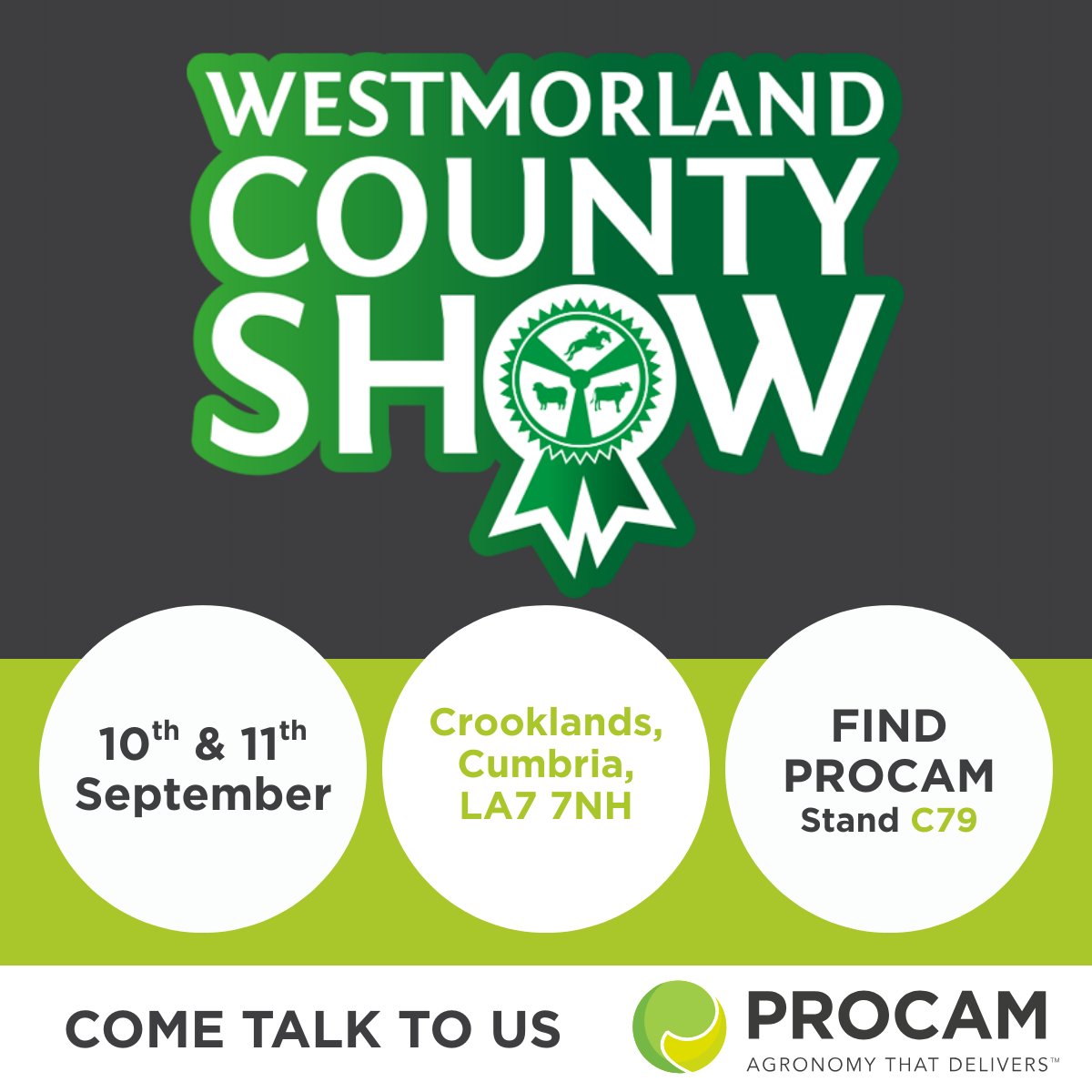 ProCamUK's tweet photo. We’ll be at the Westmoreland Show🌱🚜
📅10th -11th Sept  | 📍Stand C79
Come along &amp; say hello🌾
https://t.co/qqycFGuE3Z
#westmorlandshow https://t.co/jDN3pq2GVq