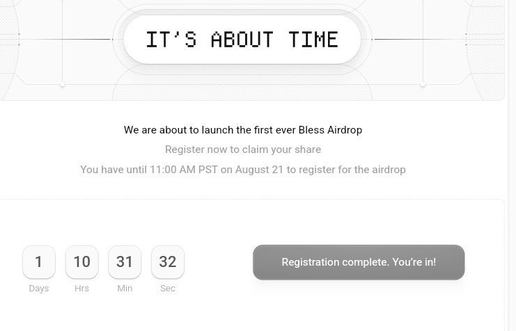 Today marks an important milestone for all of us <a href="/theblessnetwork/">Bless</a> snapshot day.
It has truly been a long and remarkable journey walking with Bless, and looking back, I can only feel grateful for how far we’ve all come.

From the very beginning, $Bless Network has been more than