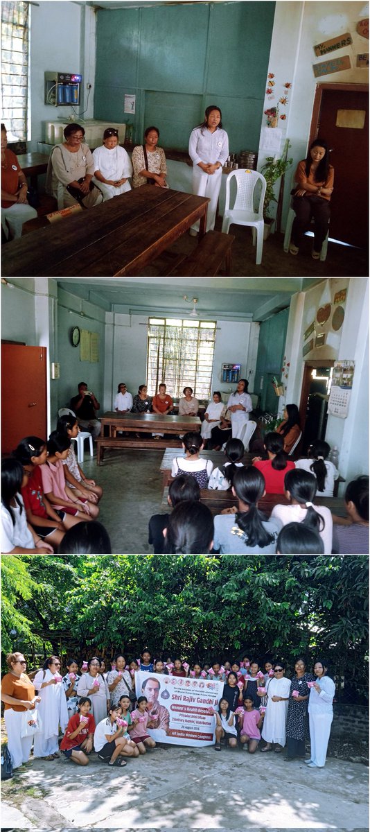 NPMC_Official's tweet image. On the Birth Anniversary of former Prime Minister late Sh.Rajiv Gandhi,
The President of &apos;Nagaland Pradesh Mahila Congress&apos; @AkumlaPongen &amp;amp; the #NPMC Members&apos; gave out  #Sanitary #Napkins to the Students of RESIDENTIAL HOSTEL, HALF-NAGARJAN,Dimapur as part of Priyadarshini Udaan