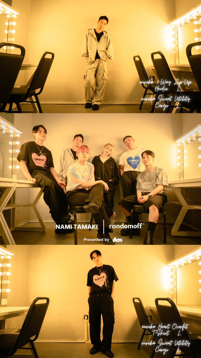 NamiTamaki0601's tweet photo. NAMI TAMAKI×RANDOMOFF
デザイン監修させて頂いたコラボアパレルが8月25日まで受注受付中💫
ダンサーのみんなが素敵に着用してくれました!!🫶
着用サイズも書いております。
https://t.co/FsvriFsoWg https://t.co/b1ib9EKAN2
