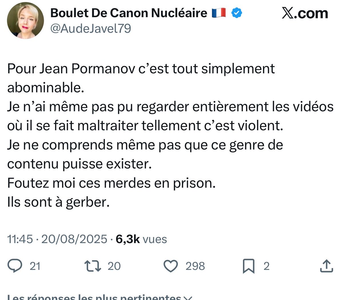 OZIXH 🇦🇷 (@ozixh) on Twitter photo <a href="/AudeJavel79/">Boulet De Canon Nucléaire 🇫🇷</a> Donc vous avez regardé ces programmes immondes sans jamais les dénoncer??! 😱😱😱. <a href="/AudeJavel79/">Boulet De Canon Nucléaire 🇫🇷</a> Donc vous avez regardé ces programmes immondes sans jamais les dénoncer??! 😱😱😱.