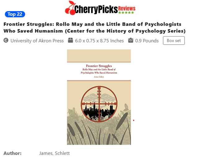 CherryPicksReviews.com includes my book, Frontier Struggles, in its list of “The 30 Medical Psychology History To Read In August 2025.” It has been four years since @UAkronPress published Frontier Struggles: Rollo May and the Little Band of Psychologists Who Saved Humanism, and