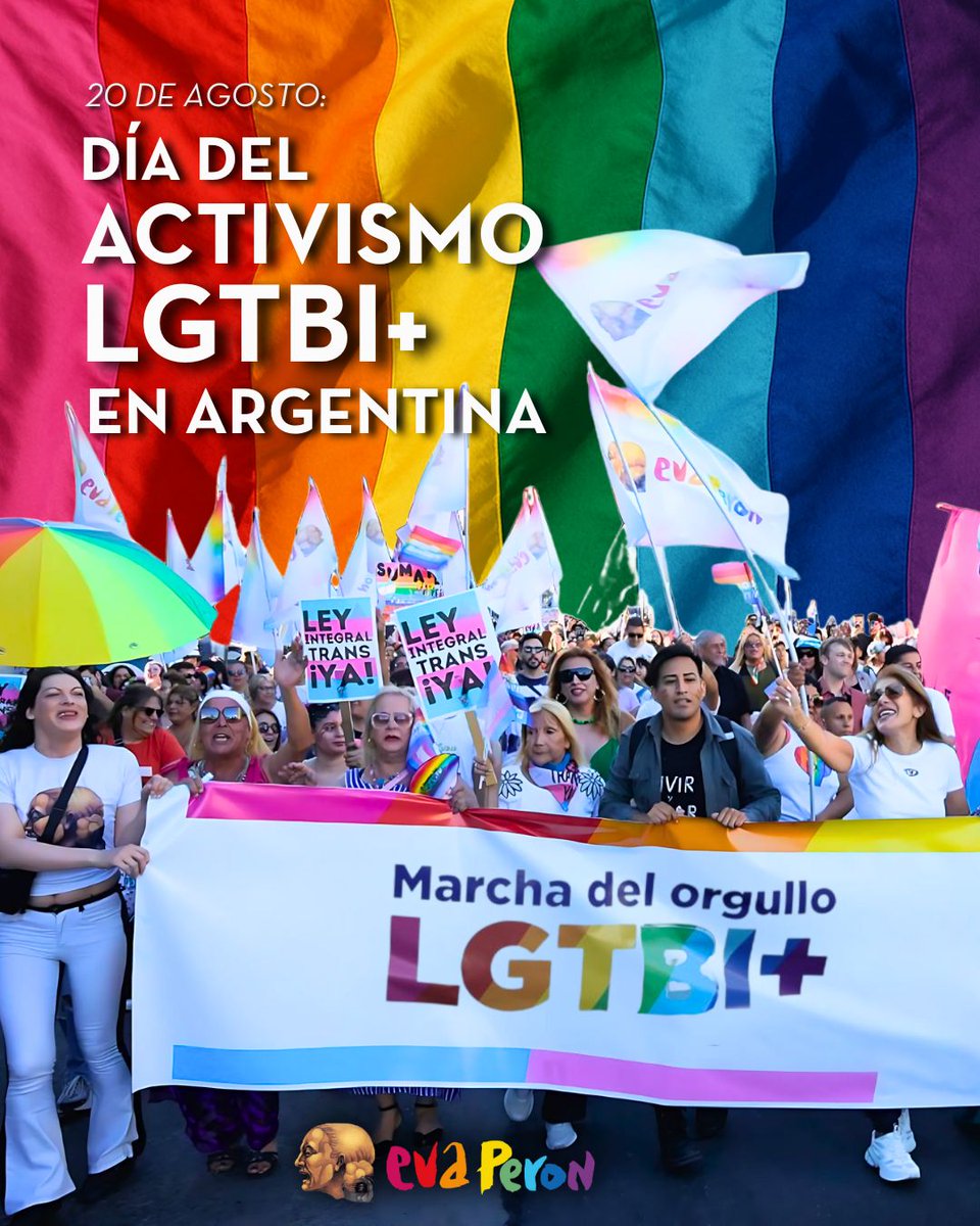agevaperonof's tweet image. 🏳️‍🌈🏳️‍⚧️ 20 de agosto: Día del Activismo LGTBI+ en Argentina 🏳️‍🌈🏳️‍⚧️

 Hoy se conmemora la lucha de Carlos Jáuregui, incansable militante por los derechos de las personas LGTBI+ en nuestro país.

También celebramos la militancia que llevamos en Avellaneda.

👇🏾