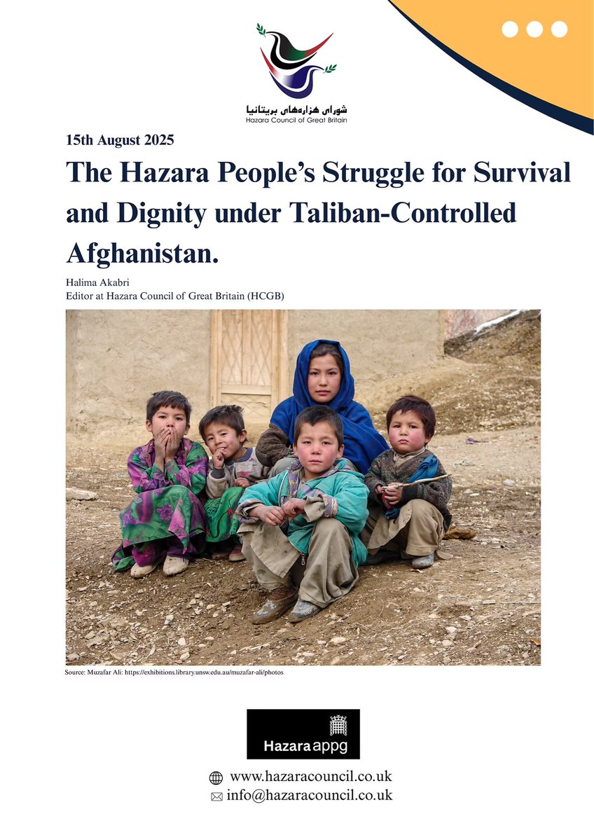 The Alliance for the Prevention of Atrocity Crimes (@acpreventiontdl) on Twitter photo The Hazara Council of Great Britain has released the first of its monthly reports into the ongoing genocidal atrocities perpetrated against the Hazara people in Taliban controlled Afghanistan. Read here: hazaracouncil.co.uk/post/the-hazar…
<a href="/hazaracouncilGB/">Hazara Council of Great Britain (HCGB)</a> The Hazara Council of Great Britain has released the first of its monthly reports into the ongoing genocidal atrocities perpetrated against the Hazara people in Taliban controlled Afghanistan. Read here: hazaracouncil.co.uk/post/the-hazar…
<a href="/hazaracouncilGB/">Hazara Council of Great Britain (HCGB)</a>