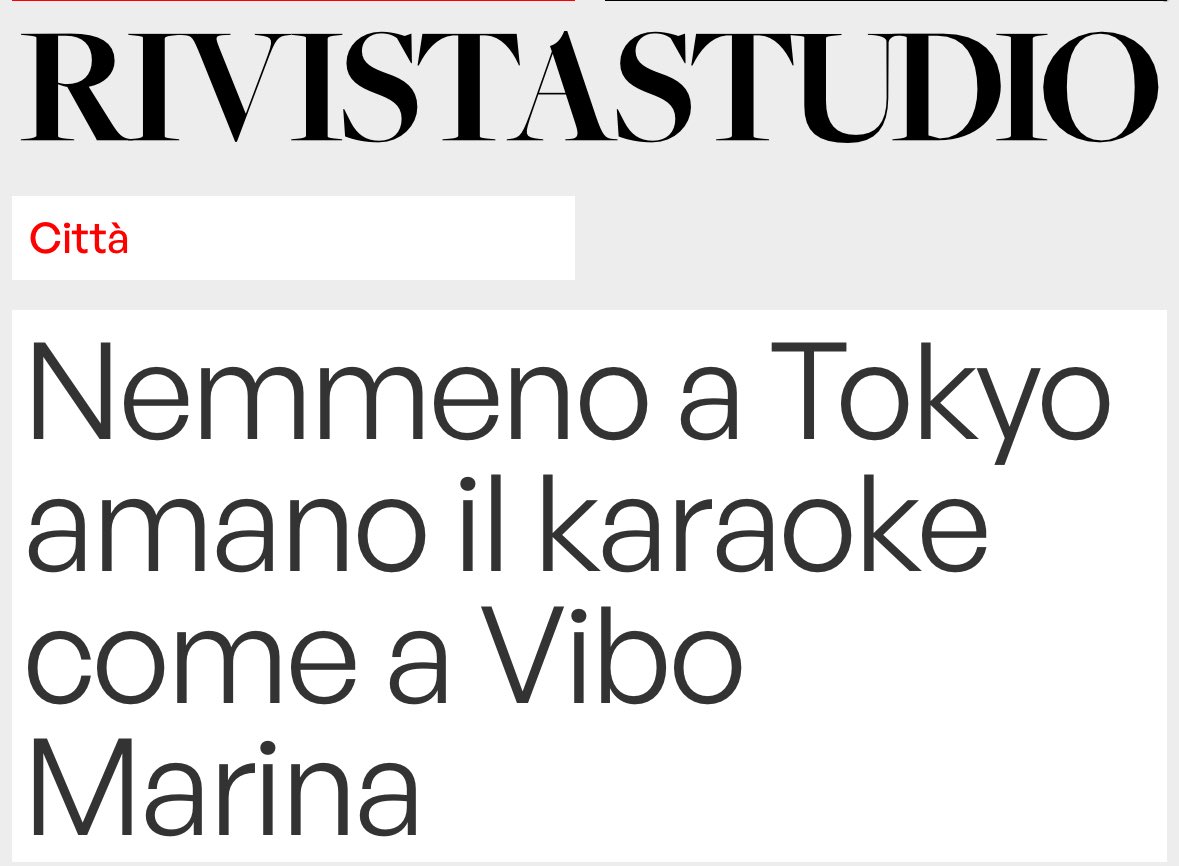 Sono sceso in Calabria e mi sono trovato a Tokyo. Ne ho scritto su <a href="/RivistaStudio/">Rivista Studio</a>: rivistastudio.com/vibo-marina-ca…
