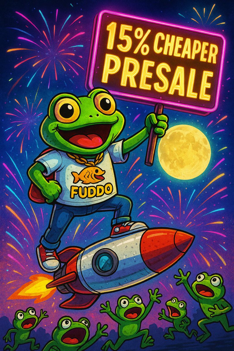 FUDDO (@fuddocoin) on Twitter photo <a href="/extr5me/">Extreme</a> Gm fam โ๏ธ 
Frogs are loading up $FUDDO โ presale live & 15% cheaper than launch ๐ <a href="/extr5me/">Extreme</a> Gm fam โ๏ธ 
Frogs are loading up $FUDDO โ presale live & 15% cheaper than launch ๐