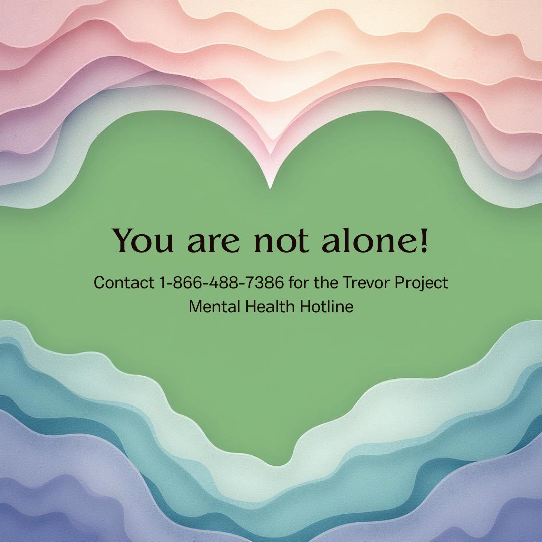 SEL4NC (@sel4nc) on Twitter photo Youβre not alone.
The Trevor Project offers free, 24/7 confidential support for LGBTQ+ youth.
π 1-866-488-7386
π² Text START β 678-678
π» TrevorChat online
Trained counselors are here to listen. π <a href="/TrevorProject/">The Trevor Project</a> #YouAreNotAlone Youβre not alone.
The Trevor Project offers free, 24/7 confidential support for LGBTQ+ youth.
π 1-866-488-7386
π² Text START β 678-678
π» TrevorChat online
Trained counselors are here to listen. π <a href="/TrevorProject/">The Trevor Project</a> #YouAreNotAlone