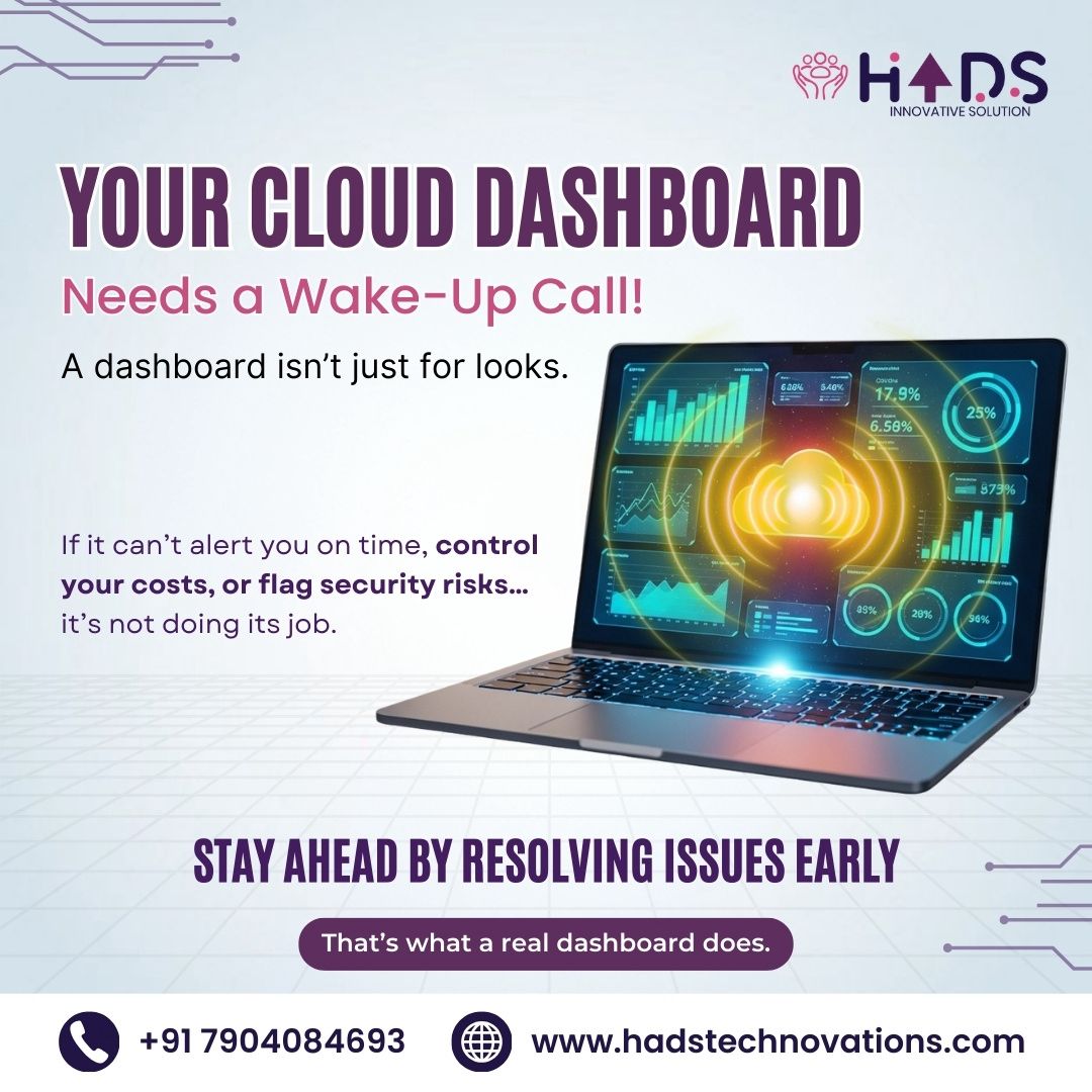 HADSTech's tweet image. A dashboard isn’t for decoration.
If it can’t warn you about costs, risks, or downtime before they hit it’s failing.
We build dashboards that don’t just display data, they drive decisions.
👉hadstechnovations.com |📞+91 7904084693
#CloudControl #HADS #SmartDashboards