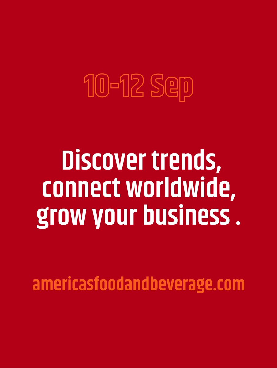 Americas Food & Beverage Show & Conference tweet media