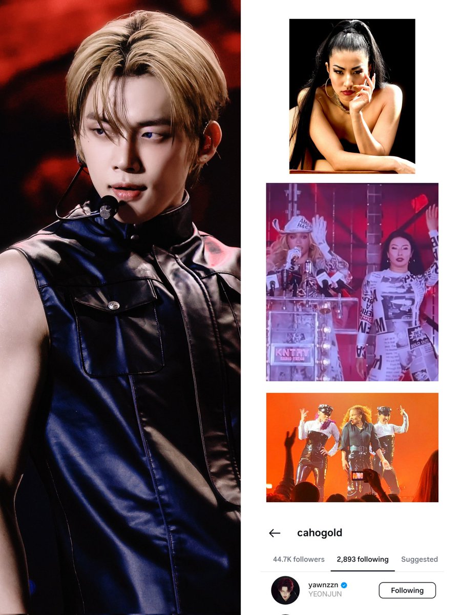 Caho Kitaori a professional dancer and choreographer who has worked with Beyoncé, Janet Jackson, Victoria Monet, Ciara and more artist is following YEONJUN (@ yawnzzn) on instagram.

yeonjun is the only male idol she follow

#YEONJUN #연준 #ヨンジュン #崔然竣
