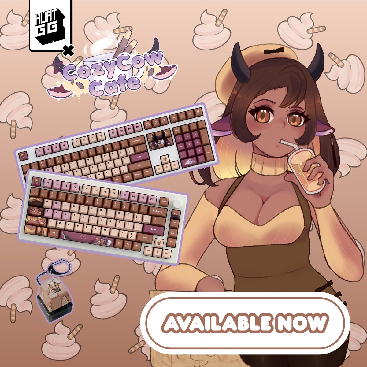Huat GG (@huatgg) on Twitter photo 🥛✨ Fresh from the CozyCowCafe! ✨🐄
Indulge in soft & creamy vibes with <a href="/CozyCowCafe1/">Pocky Sorbet 🐮☕️| Cow Barista!</a> limited-edition collab — featuring sweet keycaps, cozy deskmats, and adorable extras. ☕🍫💜
Available now on huat.gg/collections/po… 🥛✨ Fresh from the CozyCowCafe! ✨🐄
Indulge in soft & creamy vibes with <a href="/CozyCowCafe1/">Pocky Sorbet 🐮☕️| Cow Barista!</a> limited-edition collab — featuring sweet keycaps, cozy deskmats, and adorable extras. ☕🍫💜
Available now on huat.gg/collections/po…