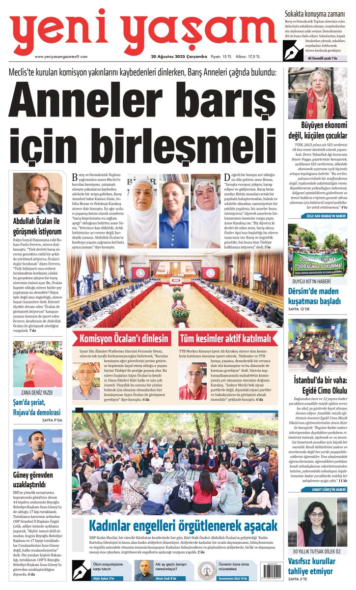 Kürdlerin devletleşmesini amaçlamayan hiç bir savaş Kürdlerin savaşı olmadığı gibi; 
Kürdlerin meşru devletleşme hakkından feragat eden hiçbir barış ta, Kürdlerin barışı olamaz/değildir. 
Devlet, kendi taşeronuyla/alt birimiyle yeni bir ilişki biçimi geliştiriyor, hepsi o kadar…